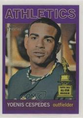 Yoenis Cespedes [Purple Refractor] #HC61 Baseball Cards 2013 Topps Heritage Chrome Prices
