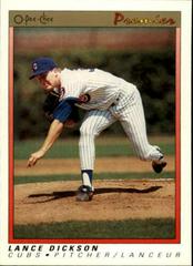Lance Dickson #35 Baseball Cards 1991 O Pee Chee Premier Prices