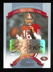 Joe Montana [Significant Signatures] #101 Football Cards 2002 Panini Donruss Classics Prices