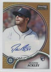 Dustin Ackley [Gold Refractor] Baseball Cards 2011 Bowman Sterling Rookie Autographs Prices