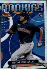 Oscar Gonzalez [Refractor] #FRD-19 Baseball Cards 2023 Topps Finest Rookies Design Variation Prices