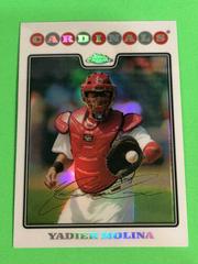 Yadier Molina [Refractor] #170 Baseball Cards 2008 Topps Chrome Prices