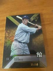 Lou Gehrig [Onyx] Baseball Cards 2016 Topps Triple Threads Prices