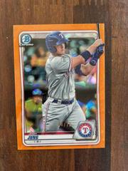 Josh Jung [Orange] Baseball Cards 2020 Bowman Sapphire Prices