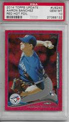 Aaron Sanchez [Red Hot Foil] #US240 Baseball Cards 2014 Topps Update Prices