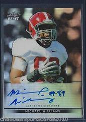 Michael Williams [Silver Autograph] #BA-MW2 Football Cards 2013 Leaf Metal Draft Prices