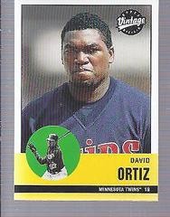 David Ortiz #128 Baseball Cards 2001 Upper Deck Vintage Prices
