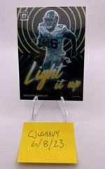 Saquon Barkley [Gold] #LU-10 Football Cards 2022 Panini Donruss Optic Light it Up Prices