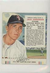 Jack Harshman Baseball Cards 1955 Red Man Tobacco Prices