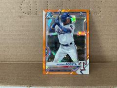 Maximo Acosta [Orange] #BCP-163 Baseball Cards 2021 Bowman Chrome Sapphire Prospects Prices