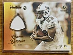 Ronnie Brown [Gold] #VM-RBR Football Cards 2022 Panini Luminance Vintage Materials Prices