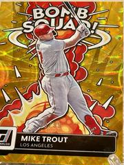 Mike Trout [Gold] #BS-8 Baseball Cards 2022 Panini Donruss Bomb Squad Prices