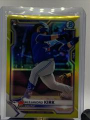 Alejandro Kirk [Yellow Refractor] #49 Baseball Cards 2021 Bowman Chrome Prices