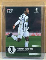 Weston McKennie #32 Soccer Cards 2020 Topps Now UEFA Champions League Prices