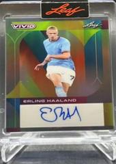 Erling Haaland [Gray] Soccer Cards 2022 Leaf Vivid Autographs Prices