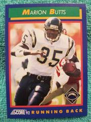 Marion Butts #26 Football Cards 1992 Panini Score Prices