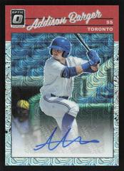 Addison Barger [Silver Mojo] Baseball Cards 2023 Panini Donruss Optic Retro 1990 Signatures Prices