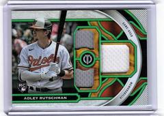 Adley Rutschman [Green] Baseball Cards 2023 Topps Tribute Triple Relics Prices