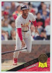 Ozzie Smith #328 Baseball Cards 1993 Leaf Prices