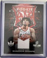 Shaedon Sharpe #REM-SSB Basketball Cards 2022 Panini Court Kings Rookie Expression Memorabilia Prices