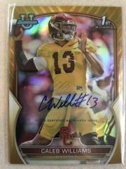 Sam Williams [Gold Refractor] #BCPA-SW Football Cards 2021 Bowman University Chrome Autographs Prices