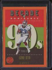 Andre Reed [Orange] #DOD-1 Football Cards 2023 Panini Legacy Decade of Dominance Prices