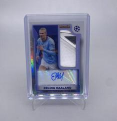 Erling Haaland Soccer Cards 2022 Topps Merlin Chrome UEFA Club Competitions Match Ball Signatures Prices