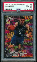 Jason Kidd #6 Basketball Cards 1995 Flair Hot Numbers Prices