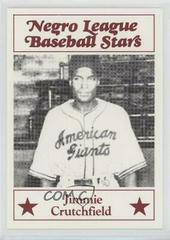 Jimmie Crutchfield Baseball Cards 1986 Fritsch Negro League Baseball Stars Prices