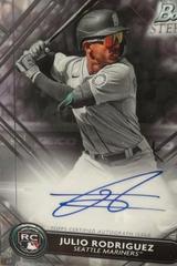 Julio Rodriguez [Refractor] #RA-JRO Baseball Cards 2022 Bowman Sterling Rookie Autographs Prices