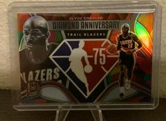 Clyde Drexler Basketball Cards 2021 Panini Spectra Diamond Anniversary Prices