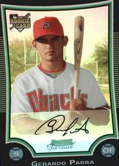 Gerald Parra [Refractor] #129 Baseball Cards 2009 Bowman Chrome Prices