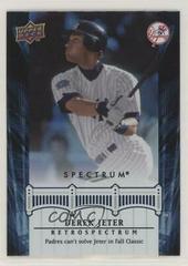 Derek Jeter #DJ30 Baseball Cards 2008 Upper Deck Spectrum Jeter Retrospectrum Prices