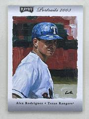 Alex Rodriguez [Materials Gold] #65 Baseball Cards 2003 Playoff Portraits Prices