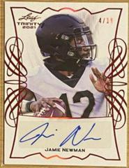Jamie Newman [Red] #TPA-JN1 Football Cards 2021 Leaf Trinity Portrait Autographs Prices