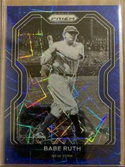 Babe Ruth [Blue Velocity] Baseball Cards 2021 Panini Prizm Prices