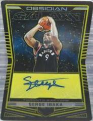 Serge Ibaka [Yellow] Basketball Cards 2018 Panini Obsidian Galaxy Autographs Prices