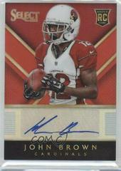 John Brown [Red Prizm] Football Cards 2014 Panini Select Rookie Autograph Prices