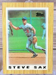 Steve Sax #15 Baseball Cards 1987 Topps Mini League Leaders Prices