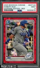 Keibert Ruiz [Red] #BCP-143 Baseball Cards 2020 Bowman Sapphire Prices