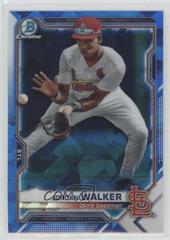 Jordan Walker Baseball Cards 2021 Bowman Chrome Sapphire Prospects Prices