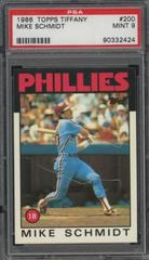 Mike Schmidt Baseball Cards 1986 Topps Tiffany Prices