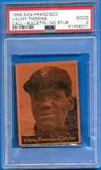 Valmy Thomas Baseball Cards 1958 San Francisco Call Bulletin Giants Prices