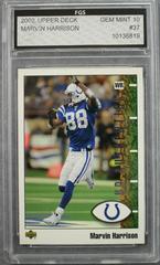 Marvin Harrison #37 Football Cards 2002 Upper Deck Authentics Prices