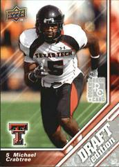 Michael Crabtree #7 Football Cards 2009 Upper Deck Draft Edition Prices