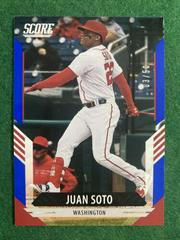 Juan Soto [Blue] Baseball Cards 2021 Panini Chronicles Score Prices