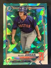 Blaze Jordan [Aqua] #BCP-195 Baseball Cards 2021 Bowman Chrome Sapphire Prospects Prices
