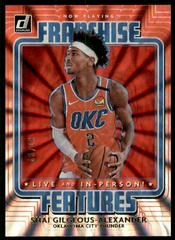 Shai Gilgeous-Alexander [Red Laser] Basketball Cards 2020 Donruss Franchise Features Prices