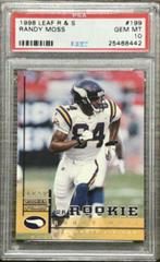 Randy Moss #199 Football Cards 1998 Leaf Rookies & Stars Prices