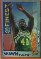 Shawn Kemp [Bordered Refractor] Basketball Cards 1995 Finest Mystery Prices
